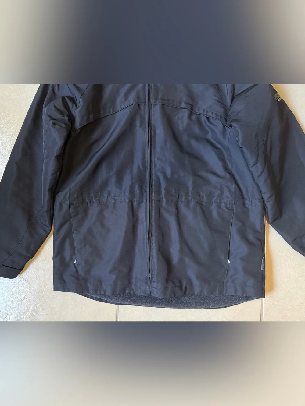 Pacific Trail Women's L Black Windbreaker Mountain Jacket Fleece Lined Hooded